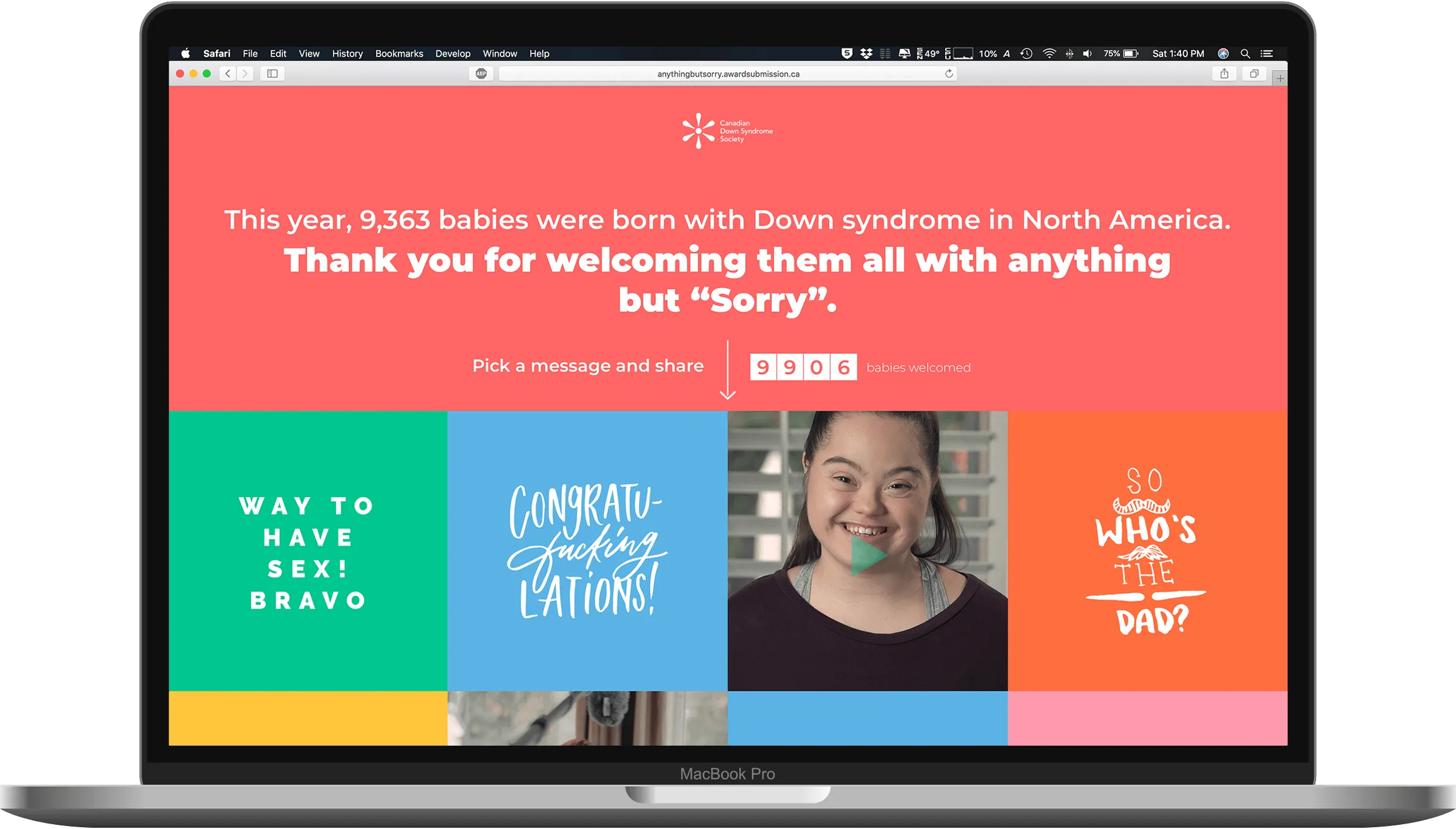 Anything But Sorry - Canadian Down Syndrome Society